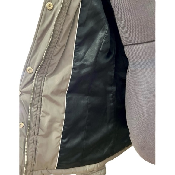Women’s Quilted Calvin Klein Puffer Coat Olive Green Size XS - Picture 9 of 10